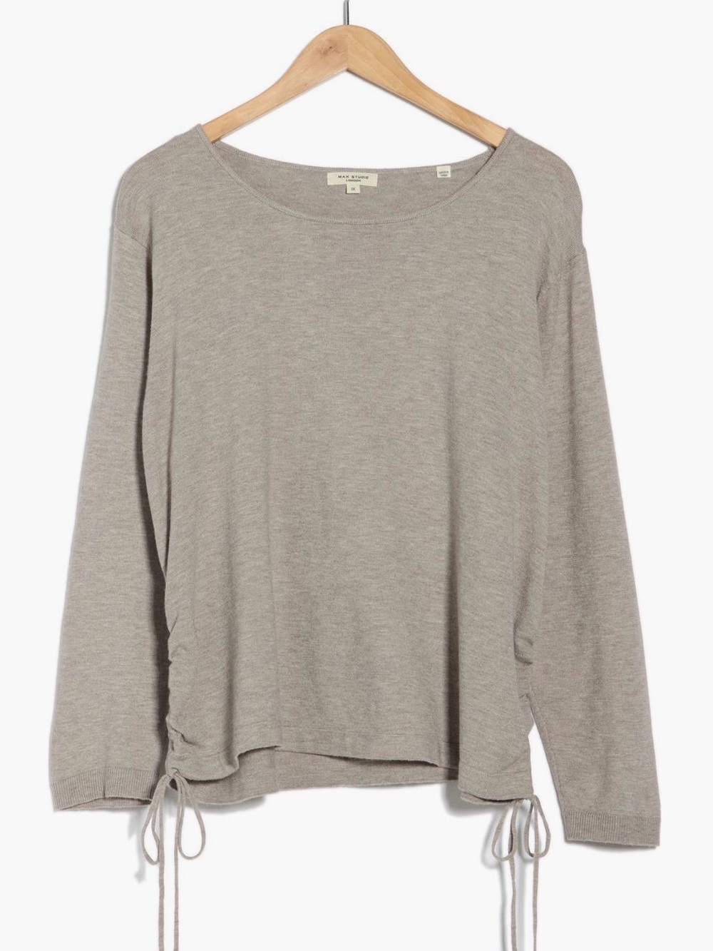 Max Studio Cinching Side Tie Pullover Sweater Plus Size NWT